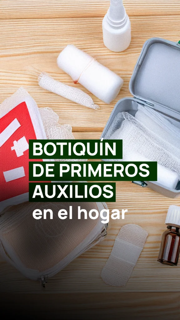 botiquín de primeros auxilios para el hogar