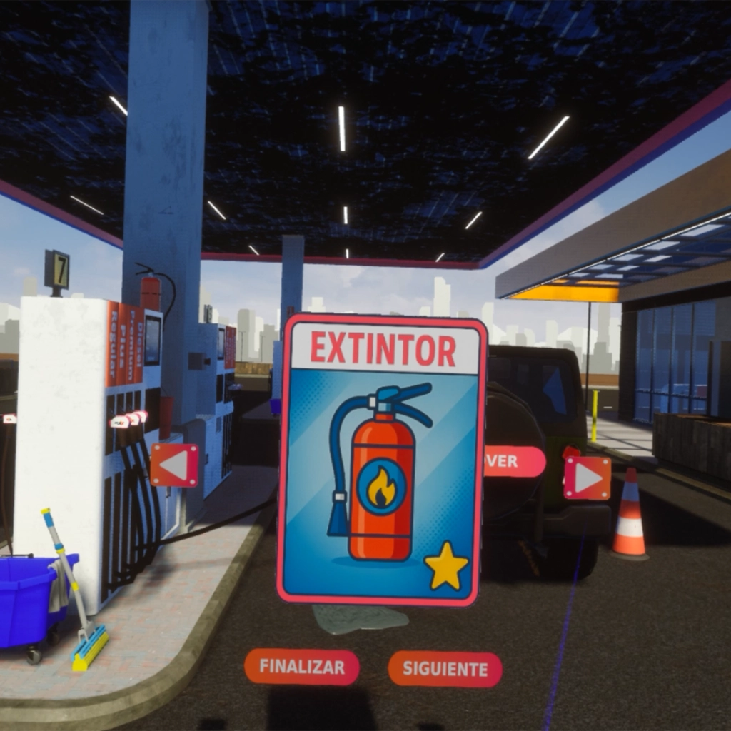 Capacitación de Contención de derrames con realidad virtual