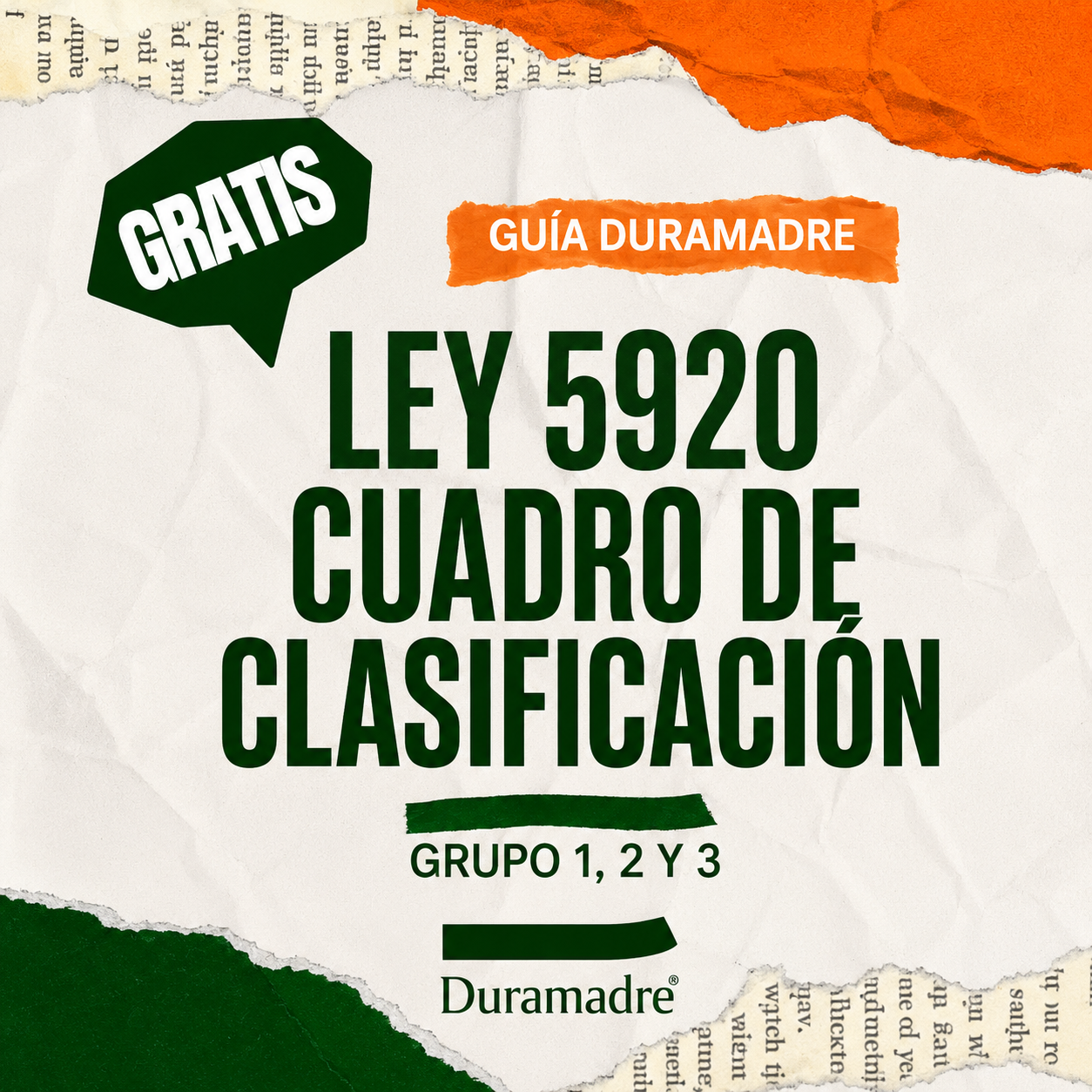 ley 5920 guia de clasificacion