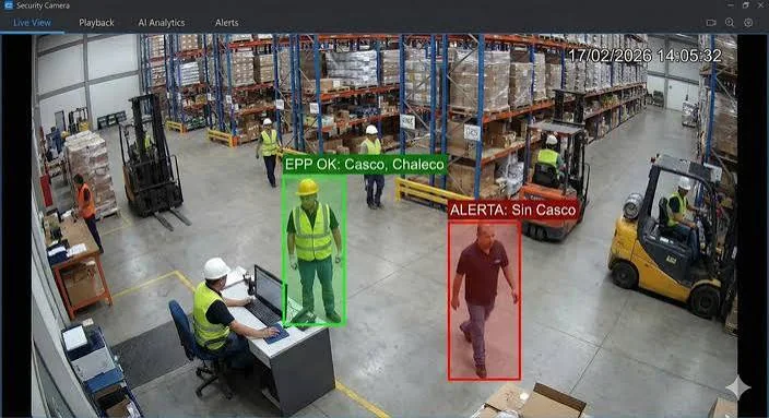 Sistema de monitoreo con inteligencia artificial para detectar uso de EPP en un entorno industrial