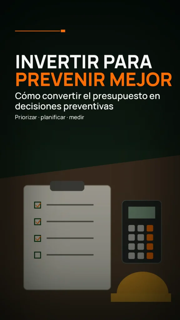 Portada sobre gestión estratégica del presupuesto anual de Higiene y Seguridad